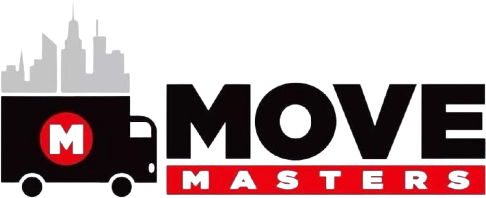 Move Masters logo with truck and NYC skyline silhouette
